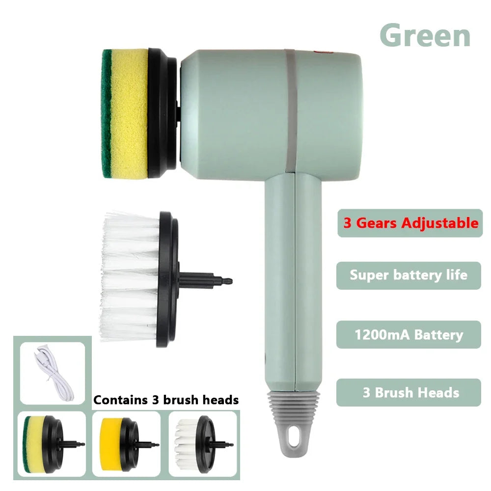 PowerClean 3-in-1 Electric Cleaning Brush